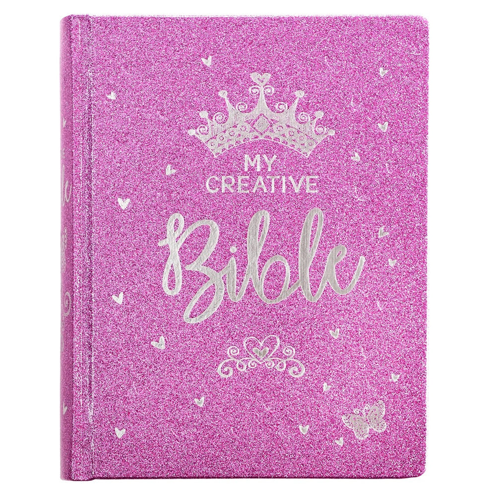 Mi Biblia Creativa en Inglés para Niñas ESV – Edición Glitter Morado