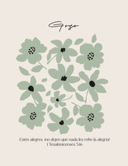 Cuadro decorativo 41cm x 51cm, Gozo 1 Tesalonicenses 5:16