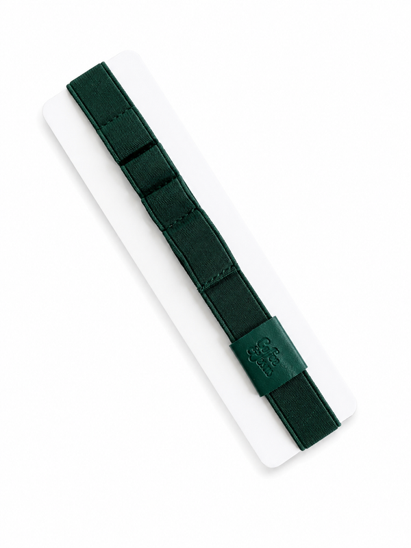 Banda Elástica para Cuadernos con Porta Esferos - Verde