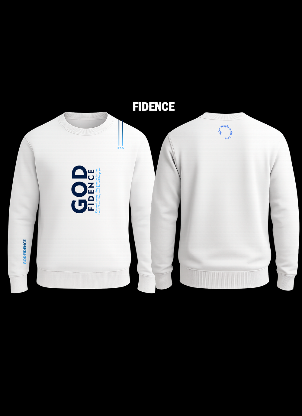 Buzo Godfidence, color blanco