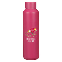 BOTELLA DE AGUA EN ACERO INOXIDABLE, COLOR ROSA 