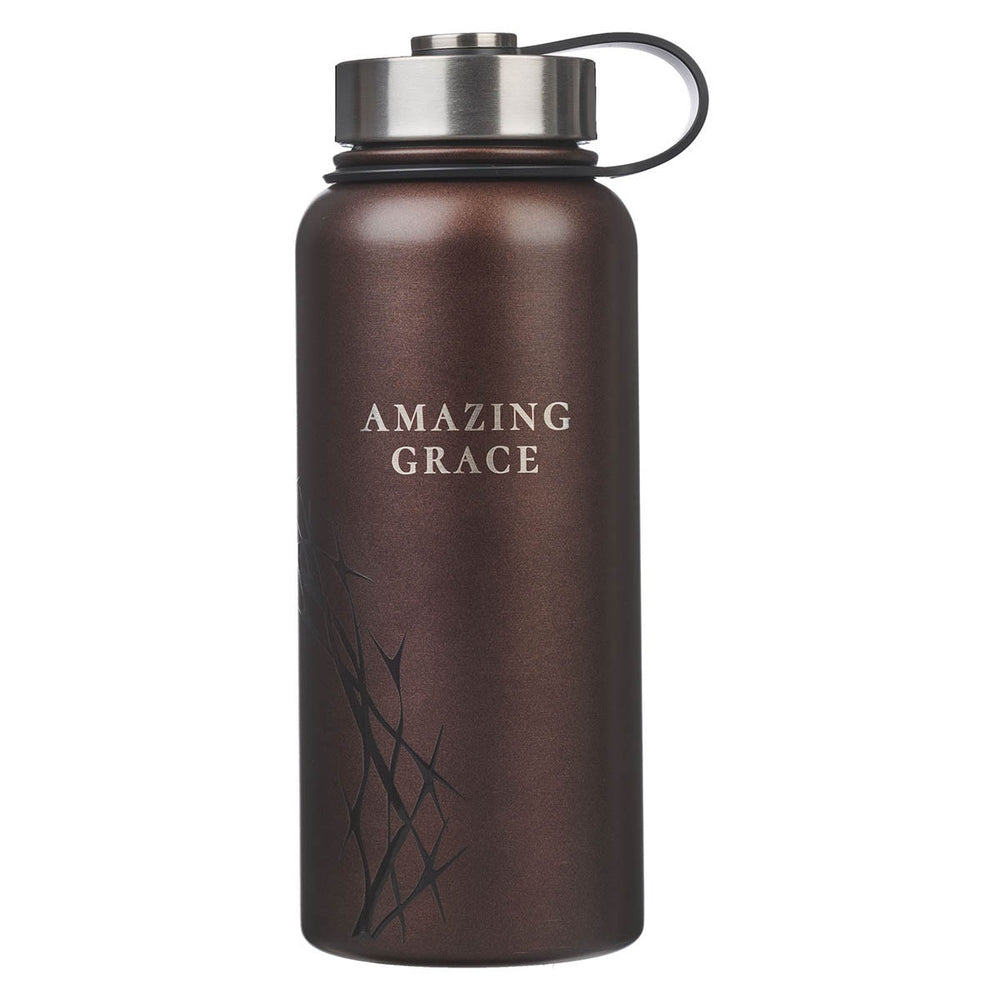 Botella Térmica Amazing Grace Crown of Thorns Café Metálica – 32 oz