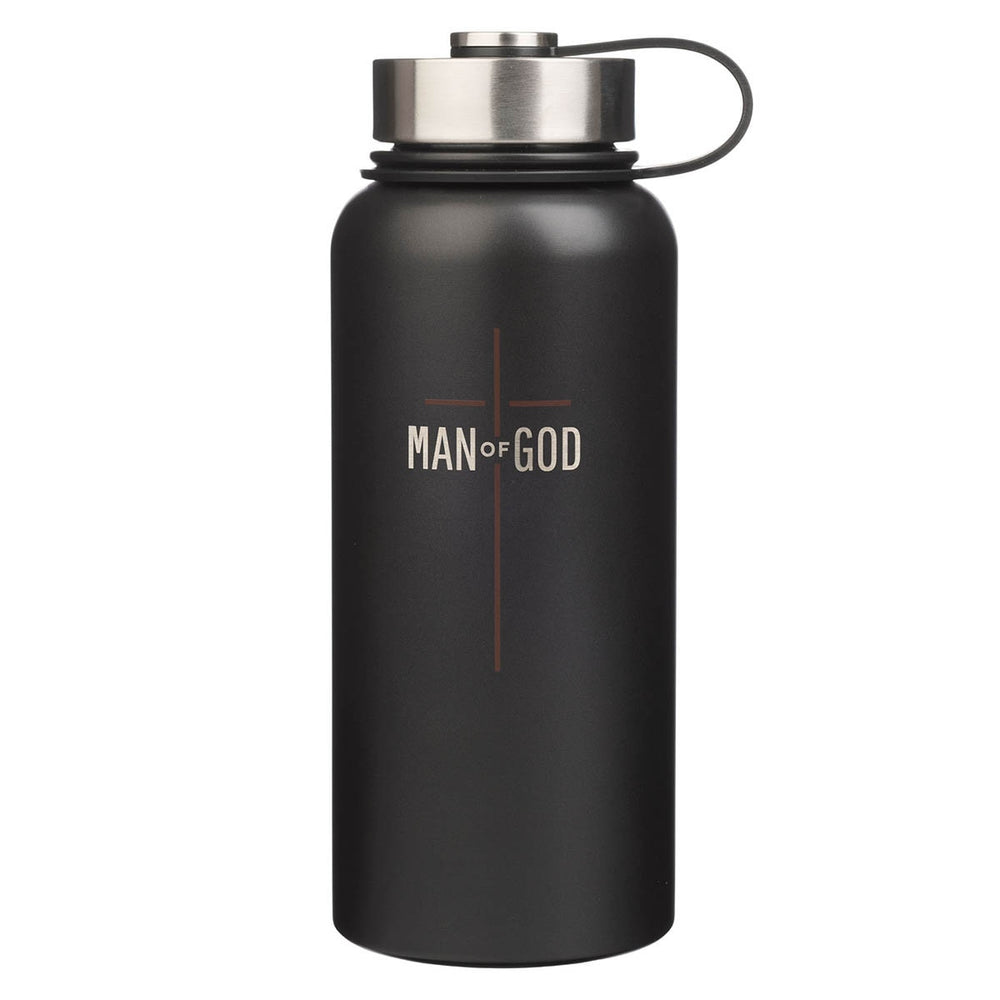 Botella de Agua en Acero Inoxidable Man of God