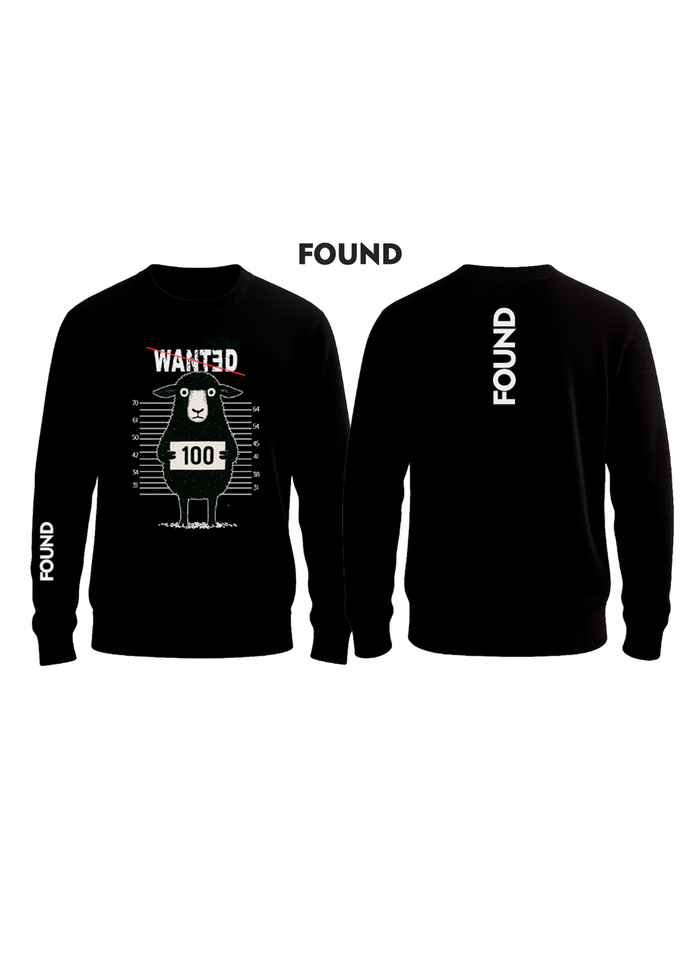 Buzo Found, color negro