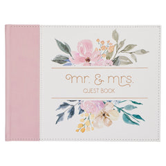 LIBRO DE FIRMAS PARA BODA, COLOR ROSA FLORAL