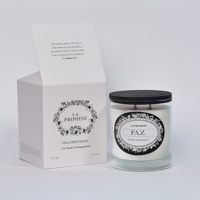 Vela paz, Te verde y Bergamota