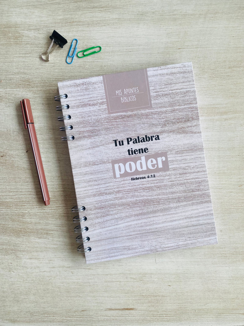 Cuaderno de apuntes bíblicos para hombre