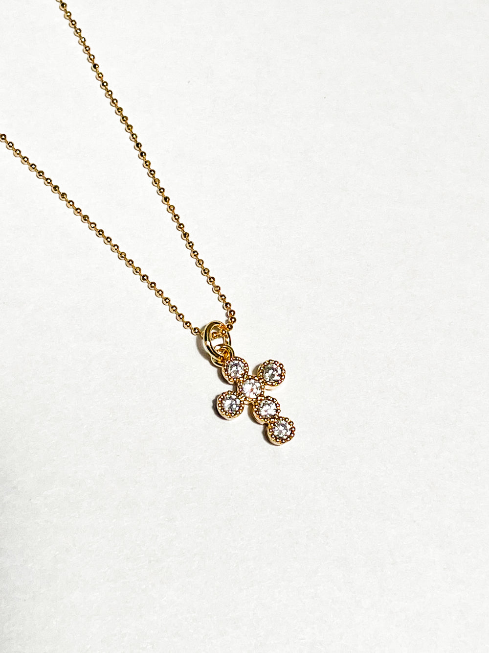 Cadena con brillos Cruz