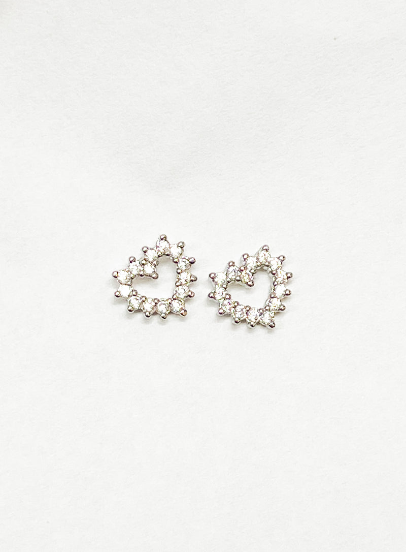 Aretes corazón mini billos