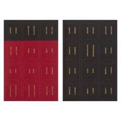 PESTAÑAS PARA LA BIBLIA EN NEGRO Y ROJO, ANTIGUO Y NUEVO TESTAMENTO