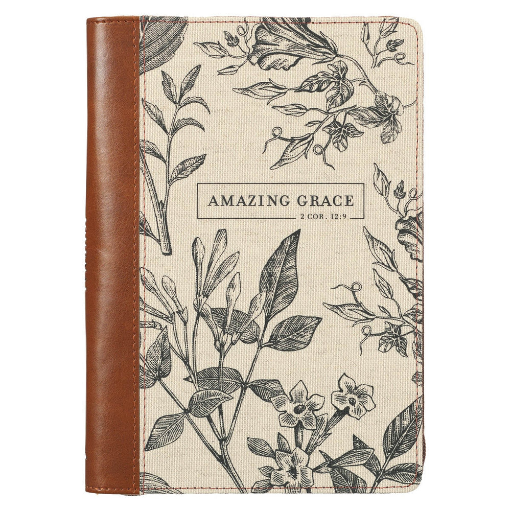 DIARIO COLOR MIEL CON CIRRE "AMAZING GRACE"