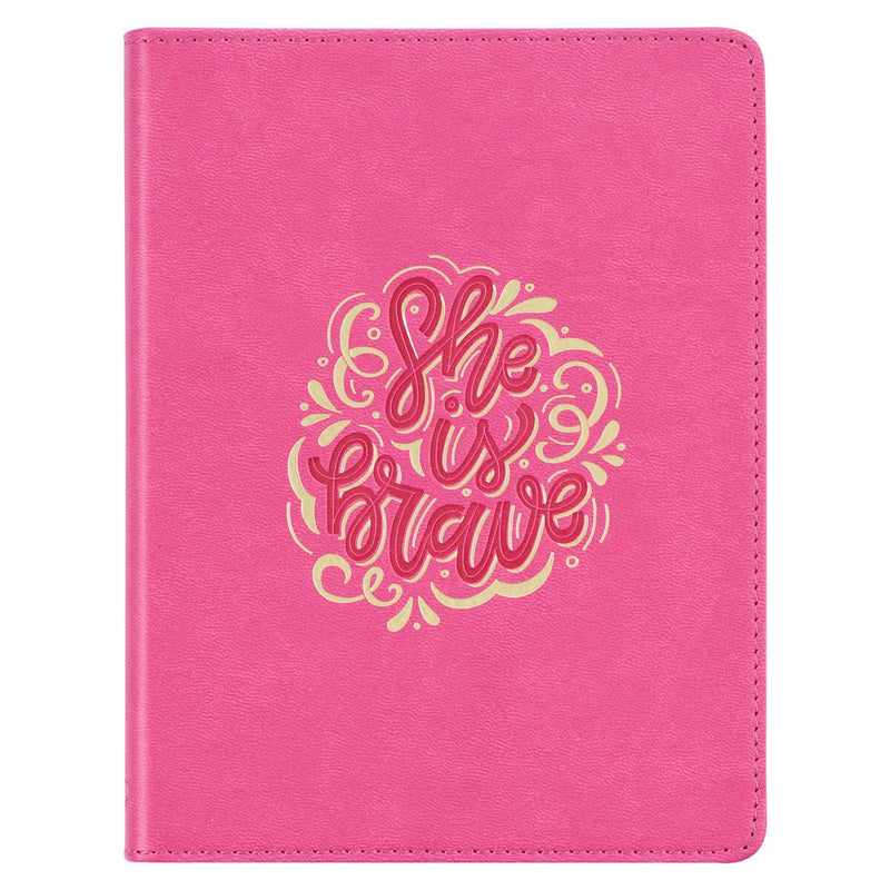 DIARIO PRÁCTICO DE PIEL SINTÉTICA, COLOR ROSA