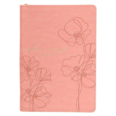 DIARIO DE PIEL SINTÉTICA , COLOR ROSA 