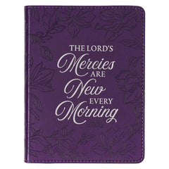 DIARIO CLÁSICO DE PIEL SINTÉTICA, COLOR MORADO FLORAL 