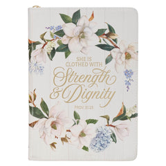DIARIO DE PIEL SINTÉTICA , DISEÑO FLORAL 