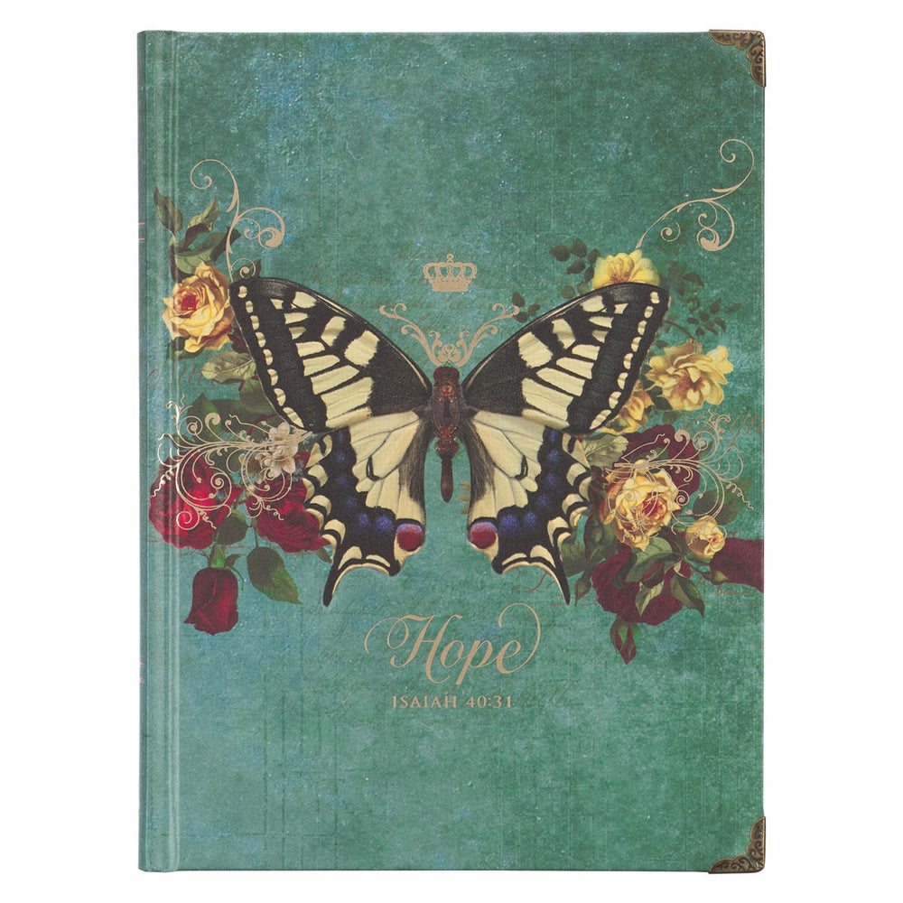 DIARIO DE TAPA DURA CON MARIPOSAS "HOPE"