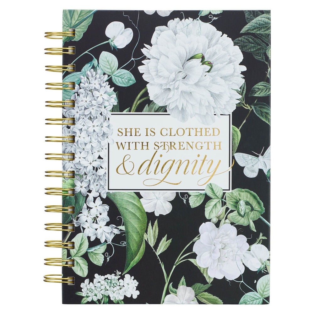 CUADERNO ARGOLLASO "SHE IS CLOTHED WITH STRENGTH AND DIGNITY"