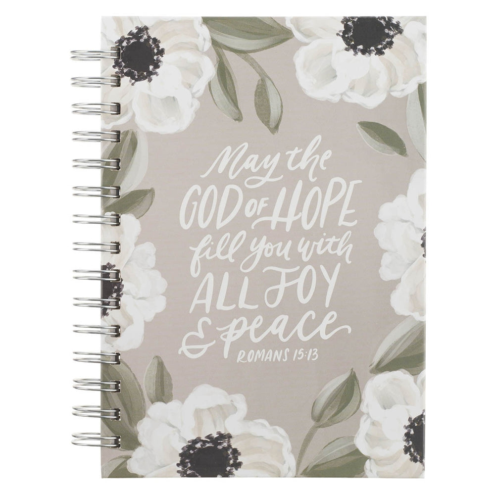 Cuaderno Argollado May the God of All Hope Fill You With Joy Rom. 15:13
