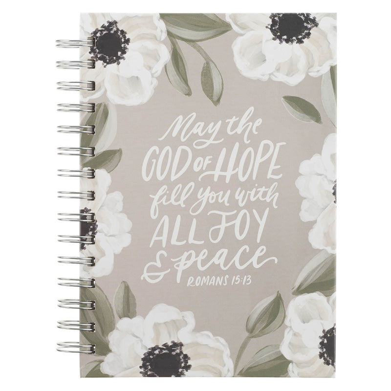 Cuaderno Argollado May the God of All Hope Fill You With Joy Rom. 15:13