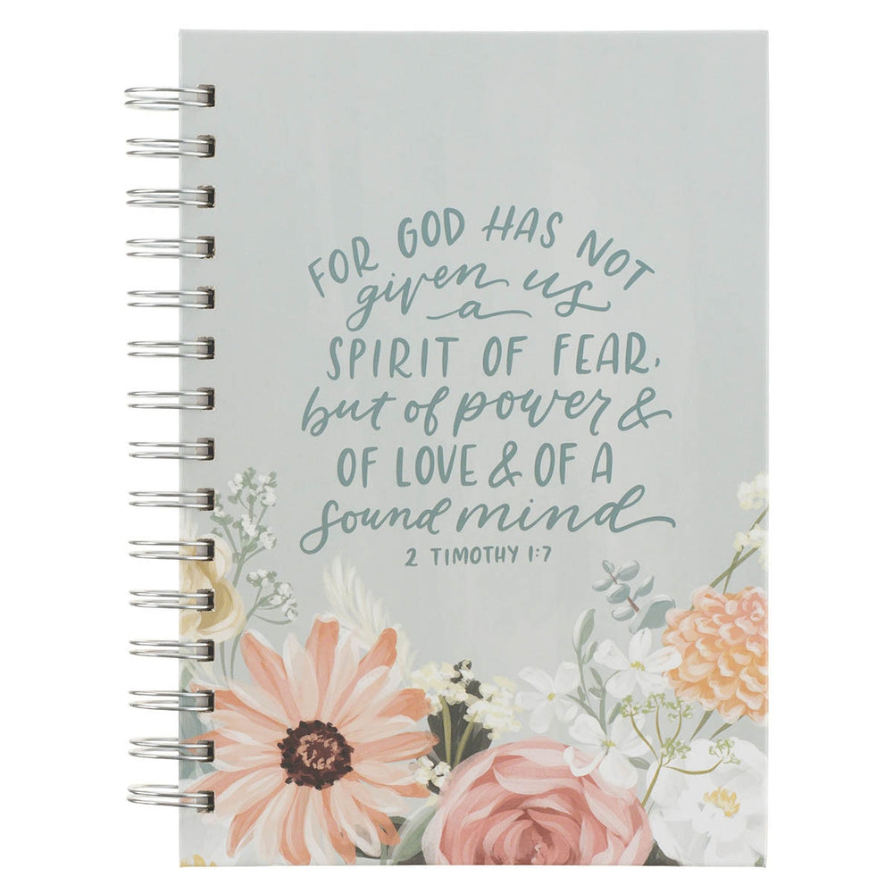 Cuaderno Argollado For God Has Not Given Us A Spirit of Fear 1 Tim. 1:17