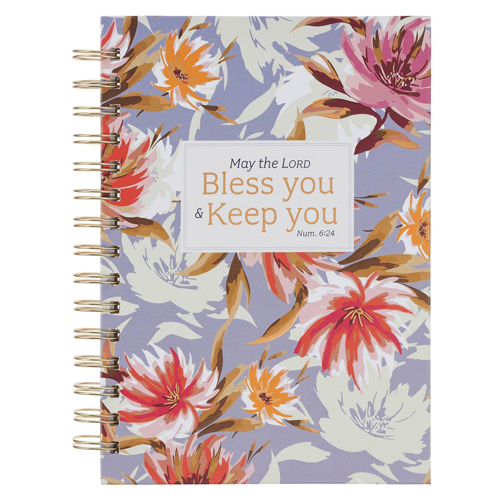 Cuaderno Argollado Floral “Que el Señor te Bendiga y te Guarde” – Números 6:24