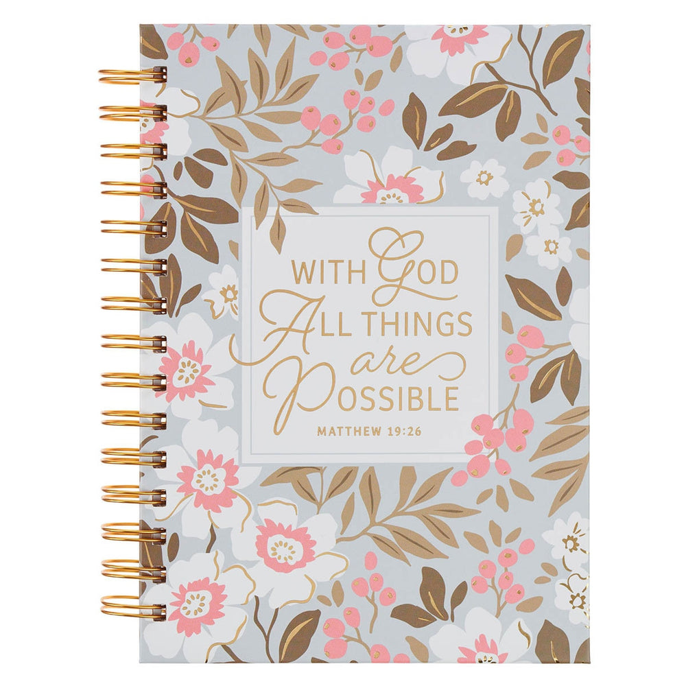 Cuaderno Argollado With God All Things Matt. 19:26