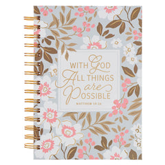 Cuaderno Argollado With God All Things Matt. 19:26