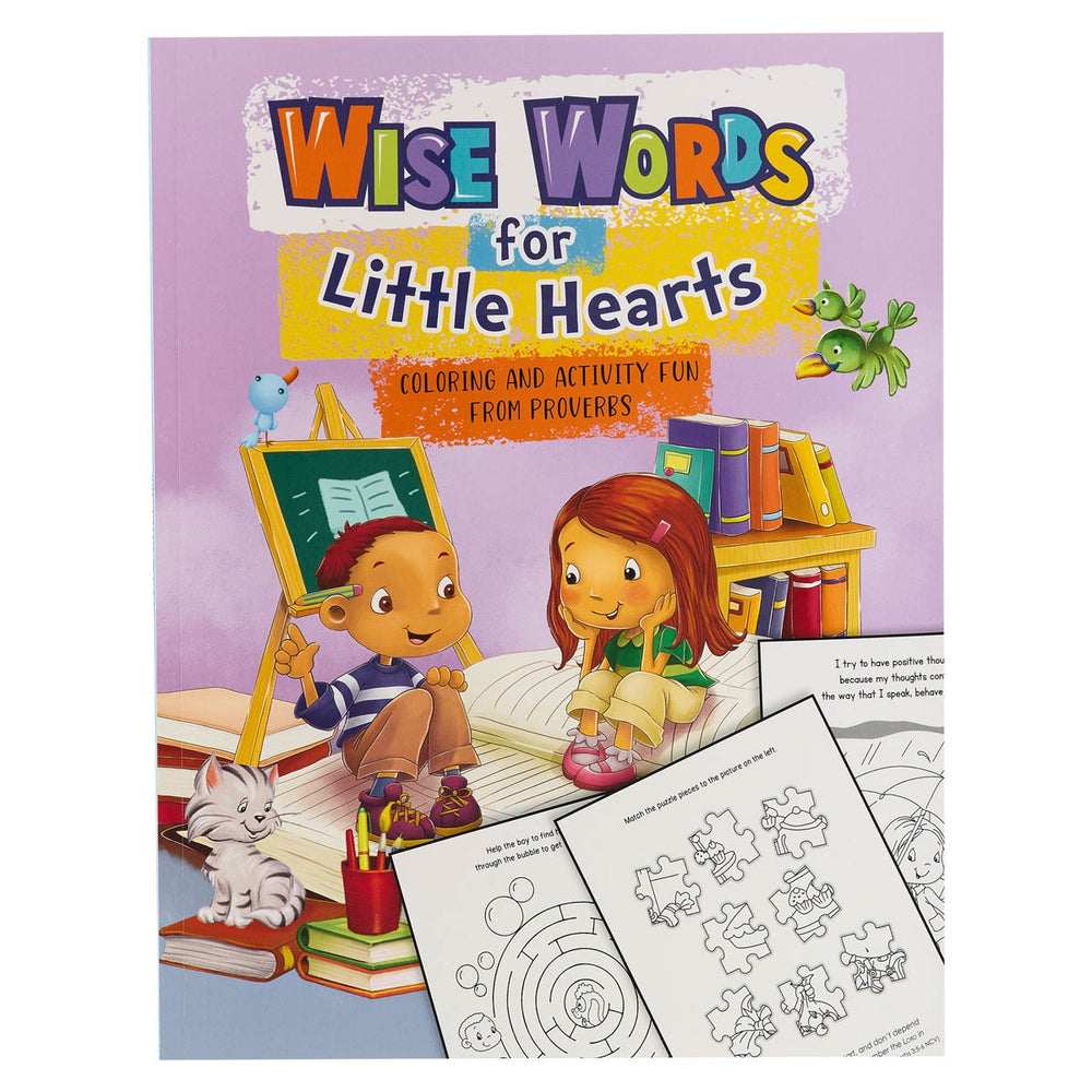 LIBRO DE ACTIVIDADES PARA COLOREAR PALABRAS SABIAS PARA CORAZONES PEQUEÑOS
