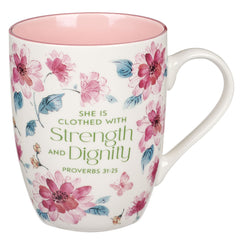 Mug flores y rosas 