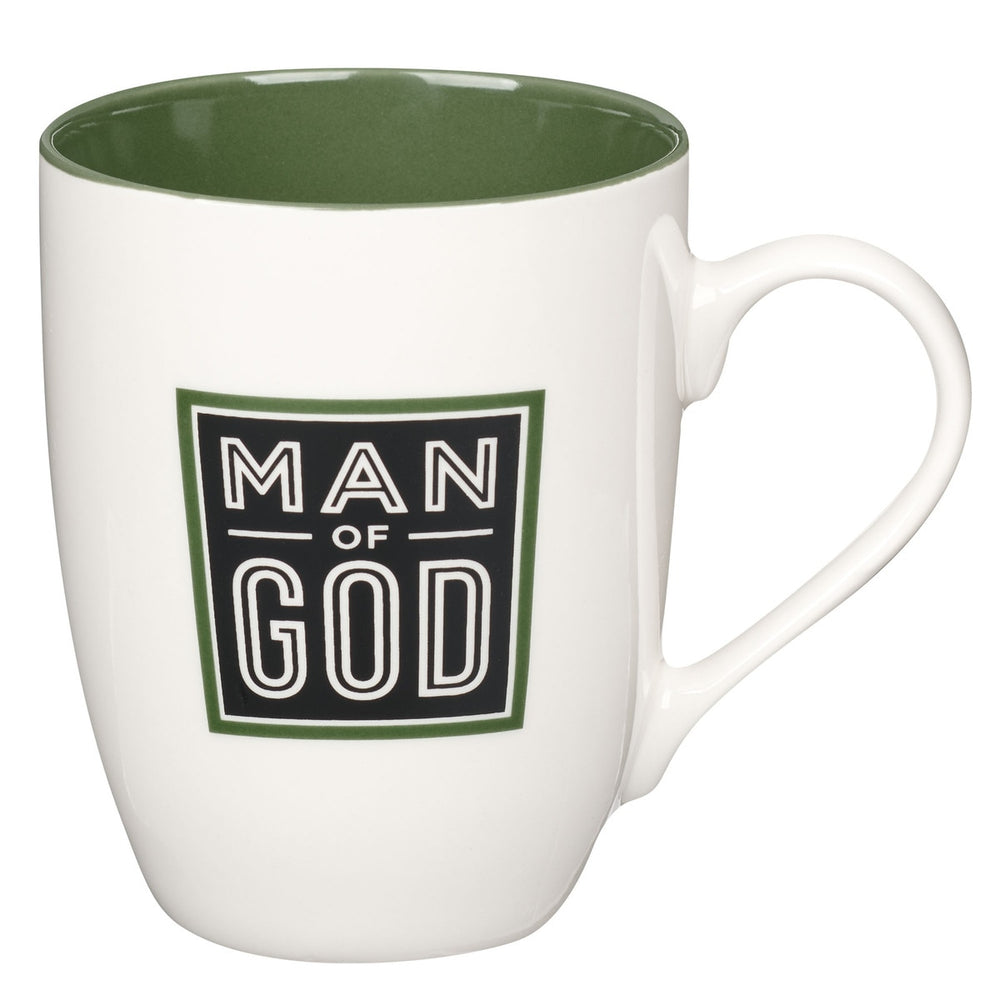 Mug verde "Man of God"