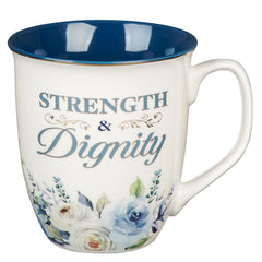 Mug índigo floral 