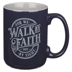 Mug de cerámica azul marino 