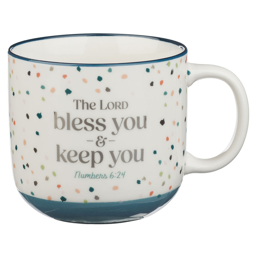 Mug Floral The Lord Bless you & Keep you – Proverbios 15:13