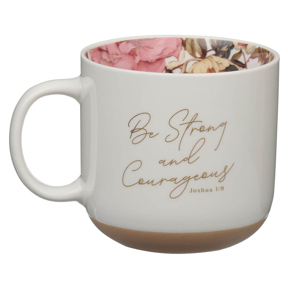 Mug Be Strong and Courageous Rosa – Josué 1:9