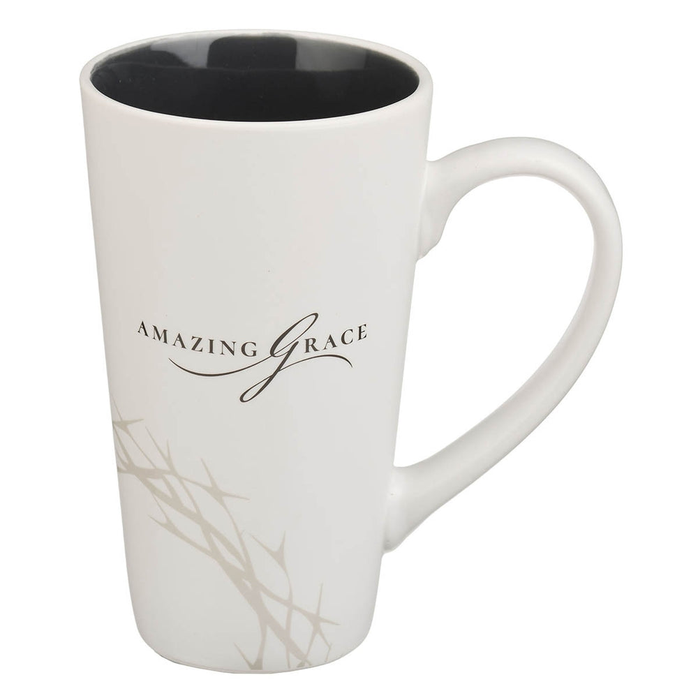 Mug Blanca “Sublime Gracia” Espina de Cristo – Inspiración Cristiana