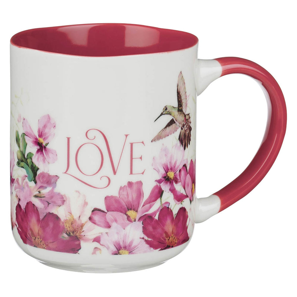 Mug “El Amor es Paciente” Rosa Cereza – 1 Corintios 13:4