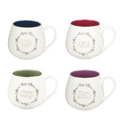 Set de 4 Mugs Navideños – Villancicos Clásicos