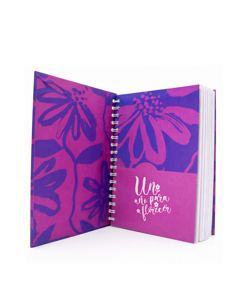 Agenda de ahorro con sobres multipropósitos, color Morado