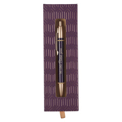 BOLÍGRAFO GEOMÉTRICO MORADO 
