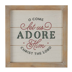 Cuadro Decorativo Come Let Us Adore Him