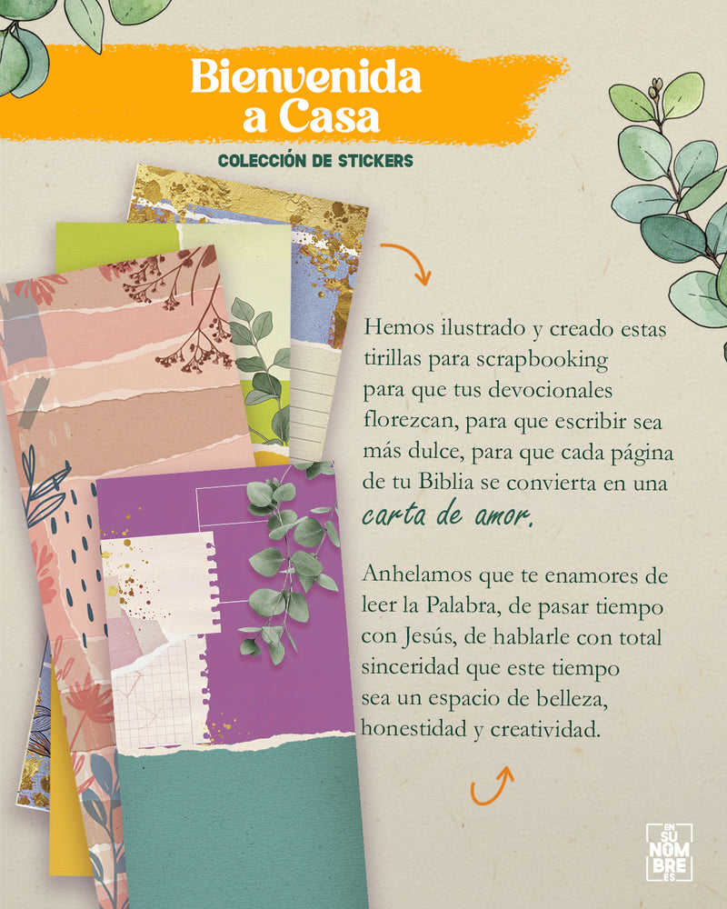 Sobre de stickers Bienvenida a casa, volumen 2