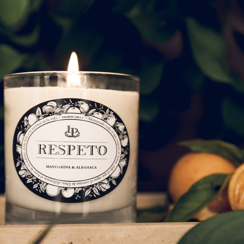 Vela Respeto, Mandarina y Albahaca