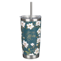 TERMO PARA AGUA CON PITILLO MAGNOLIAS 