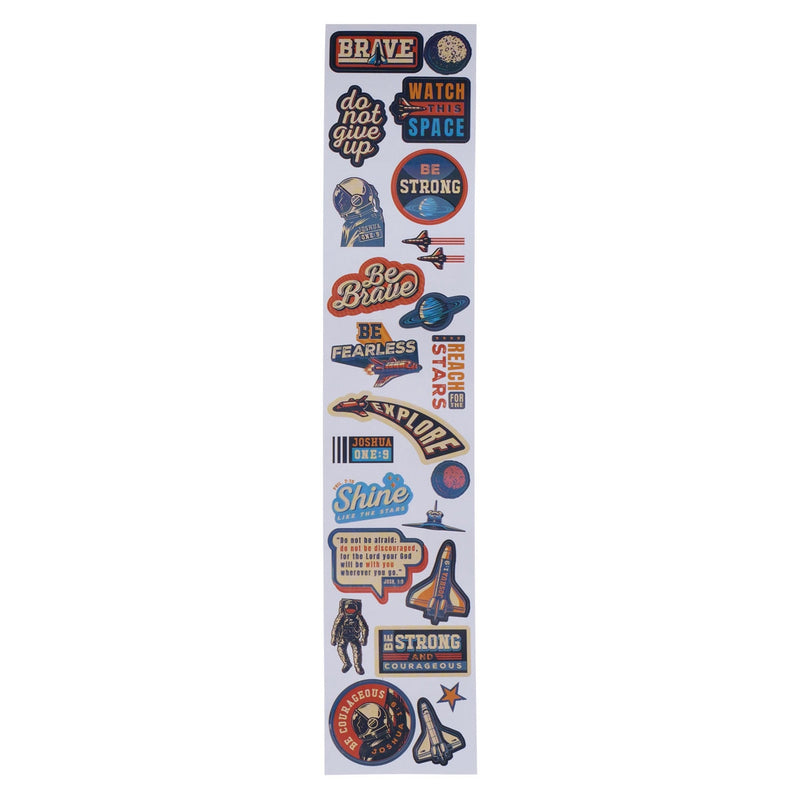 Rollo de stickers Strong & Corageous