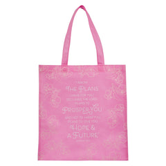 Bolsa I Know the plans rosa- Jeremías 29:11