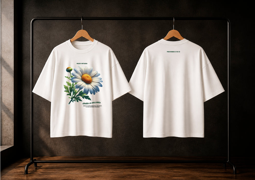 Camiseta Virtuosa, Color Blanca