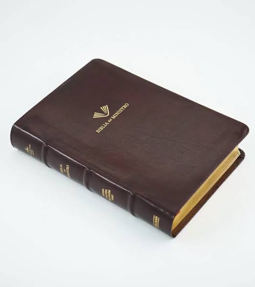 Biblia del ministro, edición ampliada, caoba piel fabricada - RVR 1960