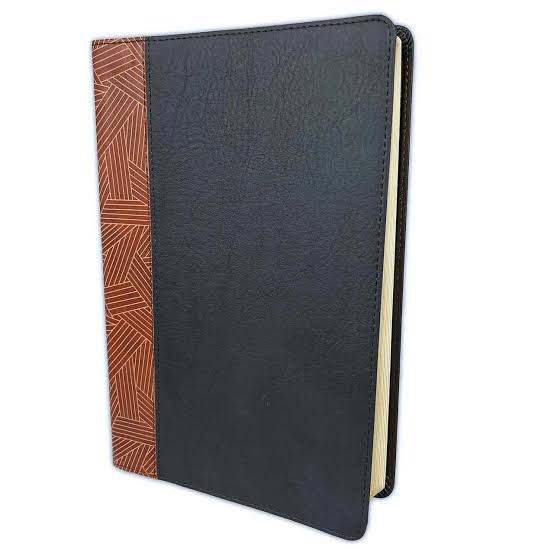 Biblia de estudio Arcoiris, Tostado/Negro, semi piel - RVR 1960