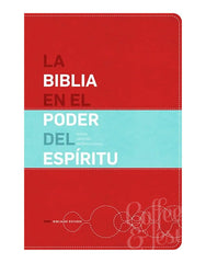 La Biblia en el poder del Espíritu piel rojo y azul - NVI