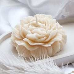 Vela Rosa Peonia Blanca